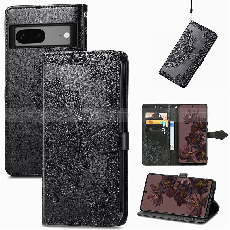 Funda de Cuero Cartera con Soporte Patron de Moda Carcasa para Google Pixel 7 5G