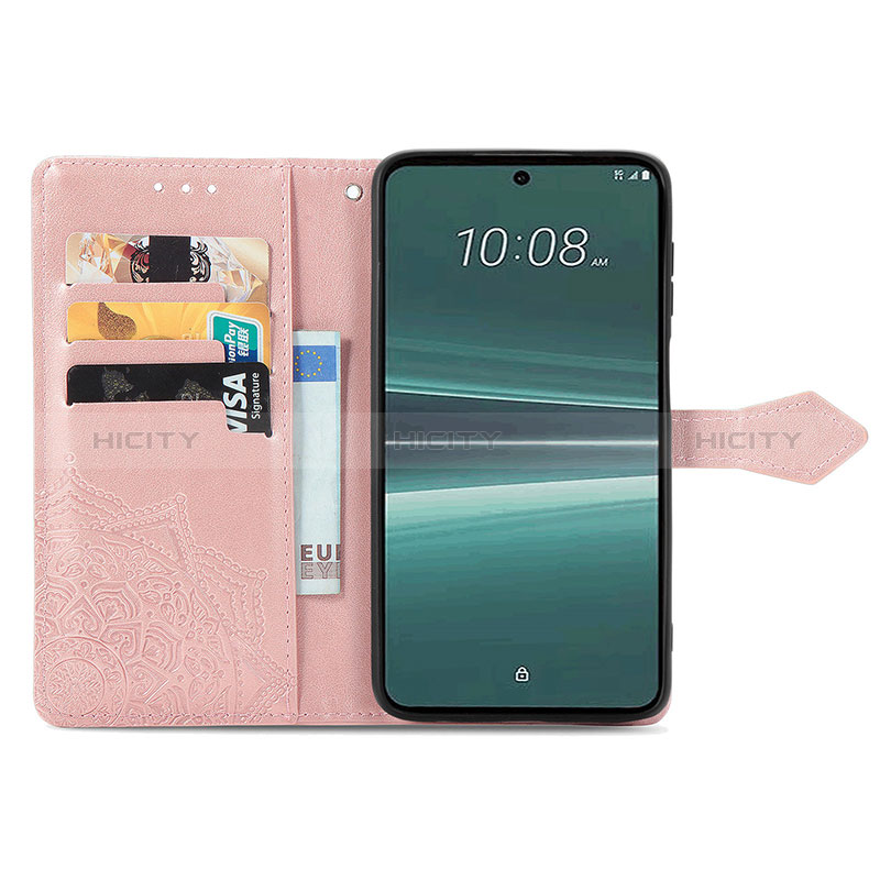 Funda de Cuero Cartera con Soporte Patron de Moda Carcasa para HTC U23 5G