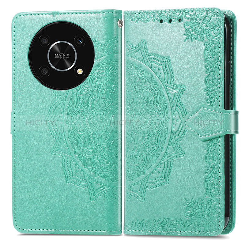 Funda de Cuero Cartera con Soporte Patron de Moda Carcasa para Huawei Enjoy 50 Pro