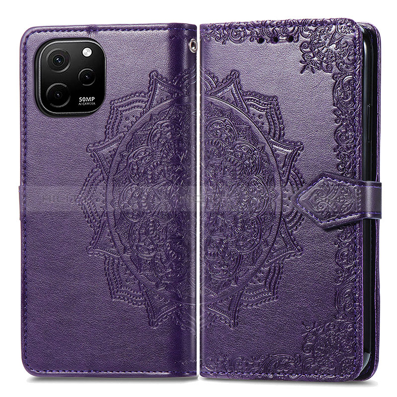 Funda de Cuero Cartera con Soporte Patron de Moda Carcasa para Huawei Enjoy 50z