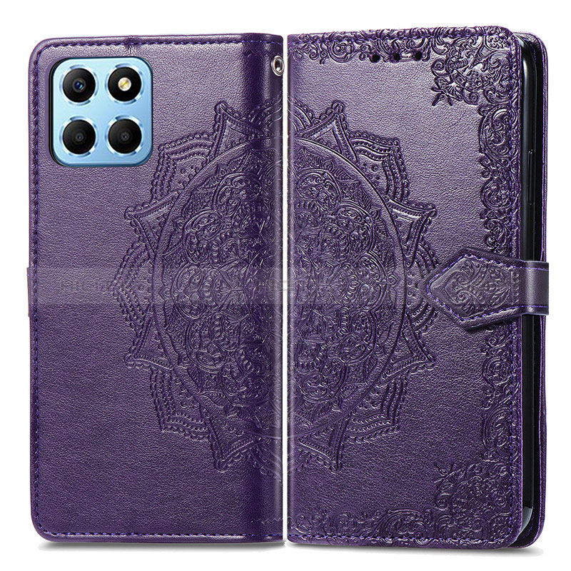 Funda de Cuero Cartera con Soporte Patron de Moda Carcasa para Huawei Honor 70 Lite 5G