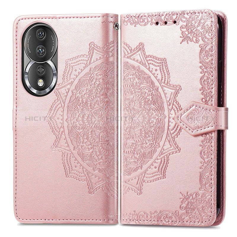 Funda de Cuero Cartera con Soporte Patron de Moda Carcasa para Huawei Honor 80 5G