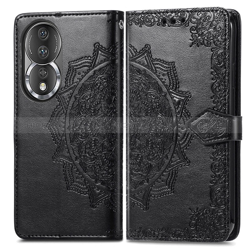 Funda de Cuero Cartera con Soporte Patron de Moda Carcasa para Huawei Honor 80 5G