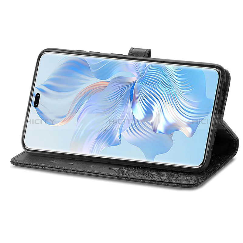 Funda de Cuero Cartera con Soporte Patron de Moda Carcasa para Huawei Honor 80 Pro Flat 5G