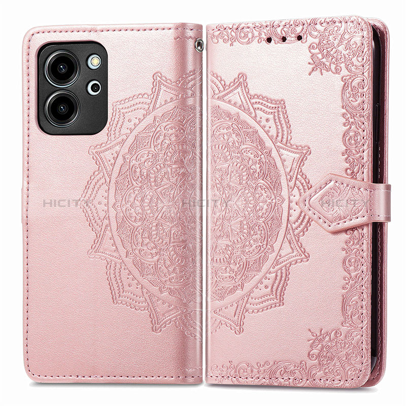 Funda de Cuero Cartera con Soporte Patron de Moda Carcasa para Huawei Honor 80 SE 5G