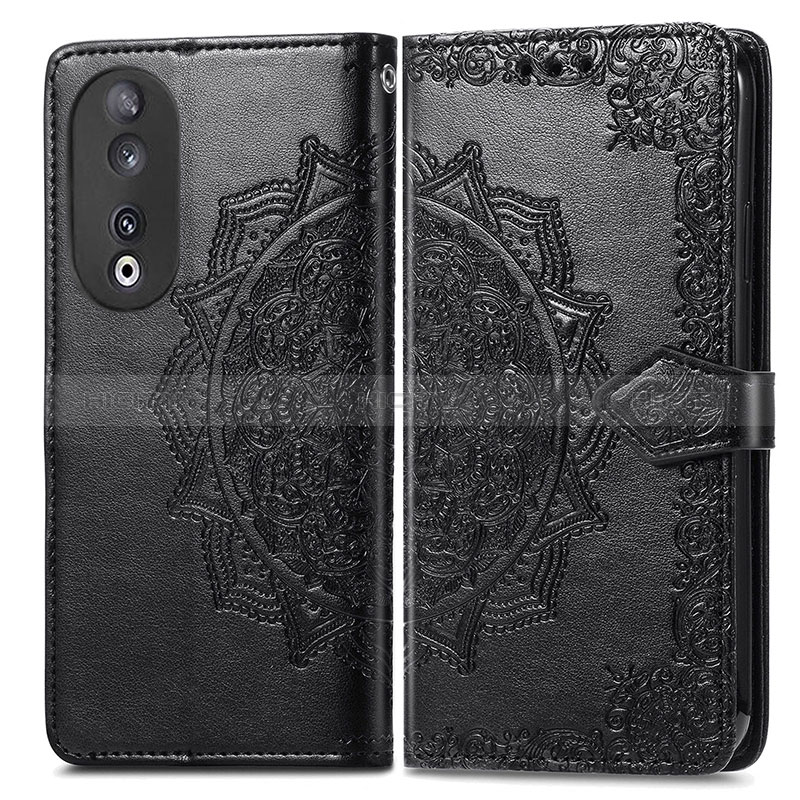 Funda de Cuero Cartera con Soporte Patron de Moda Carcasa para Huawei Honor 90 5G