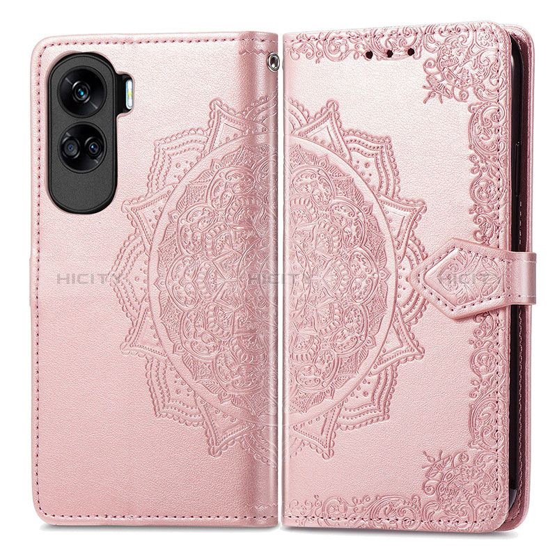 Funda de Cuero Cartera con Soporte Patron de Moda Carcasa para Huawei Honor 90 Lite 5G