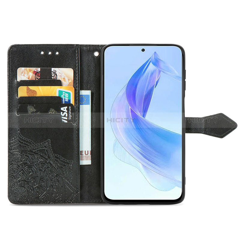 Funda de Cuero Cartera con Soporte Patron de Moda Carcasa para Huawei Honor 90 Lite 5G