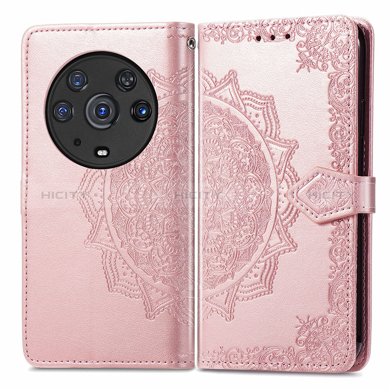 Funda de Cuero Cartera con Soporte Patron de Moda Carcasa para Huawei Honor Magic3 Pro 5G