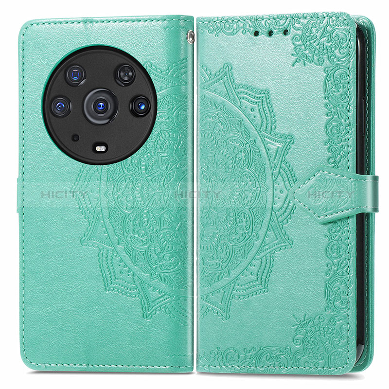 Funda de Cuero Cartera con Soporte Patron de Moda Carcasa para Huawei Honor Magic3 Pro 5G