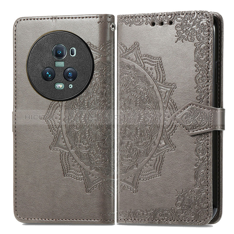 Funda de Cuero Cartera con Soporte Patron de Moda Carcasa para Huawei Honor Magic5 Pro 5G