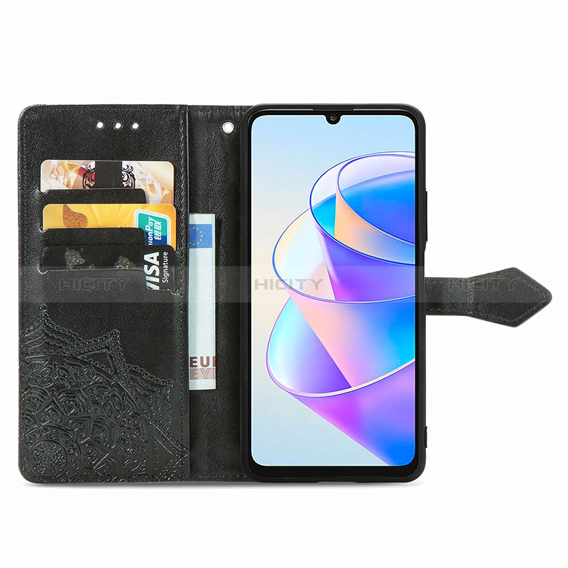 Funda de Cuero Cartera con Soporte Patron de Moda Carcasa para Huawei Honor X7a