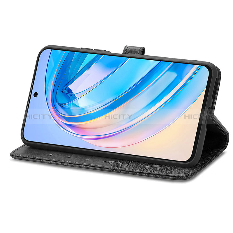 Funda de Cuero Cartera con Soporte Patron de Moda Carcasa para Huawei Honor X8a 4G