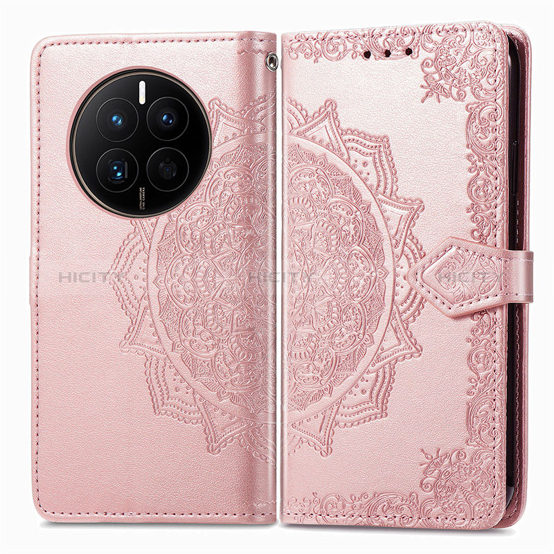 Funda de Cuero Cartera con Soporte Patron de Moda Carcasa para Huawei Mate 50E