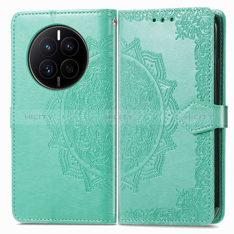 Funda de Cuero Cartera con Soporte Patron de Moda Carcasa para Huawei Mate 50E