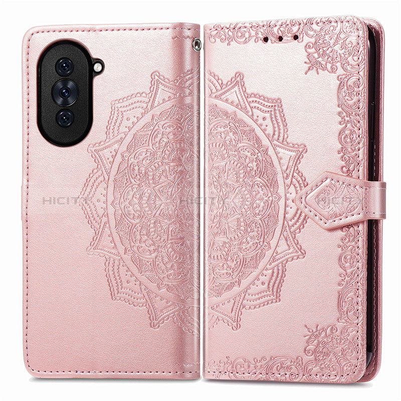 Funda de Cuero Cartera con Soporte Patron de Moda Carcasa para Huawei Nova 10 Pro