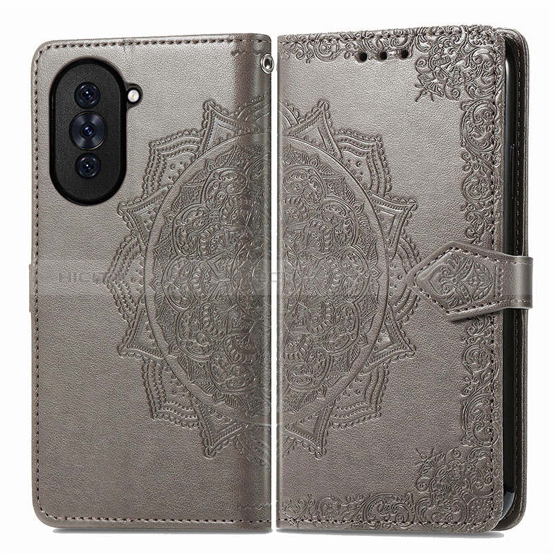 Funda de Cuero Cartera con Soporte Patron de Moda Carcasa para Huawei Nova 10 Pro