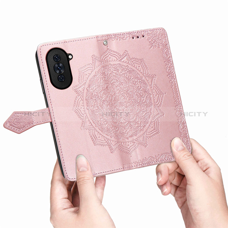 Funda de Cuero Cartera con Soporte Patron de Moda Carcasa para Huawei Nova 10 Pro