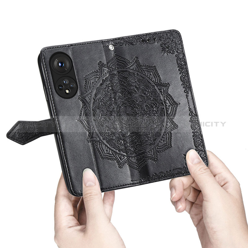 Funda de Cuero Cartera con Soporte Patron de Moda Carcasa para Huawei Nova 9 Pro