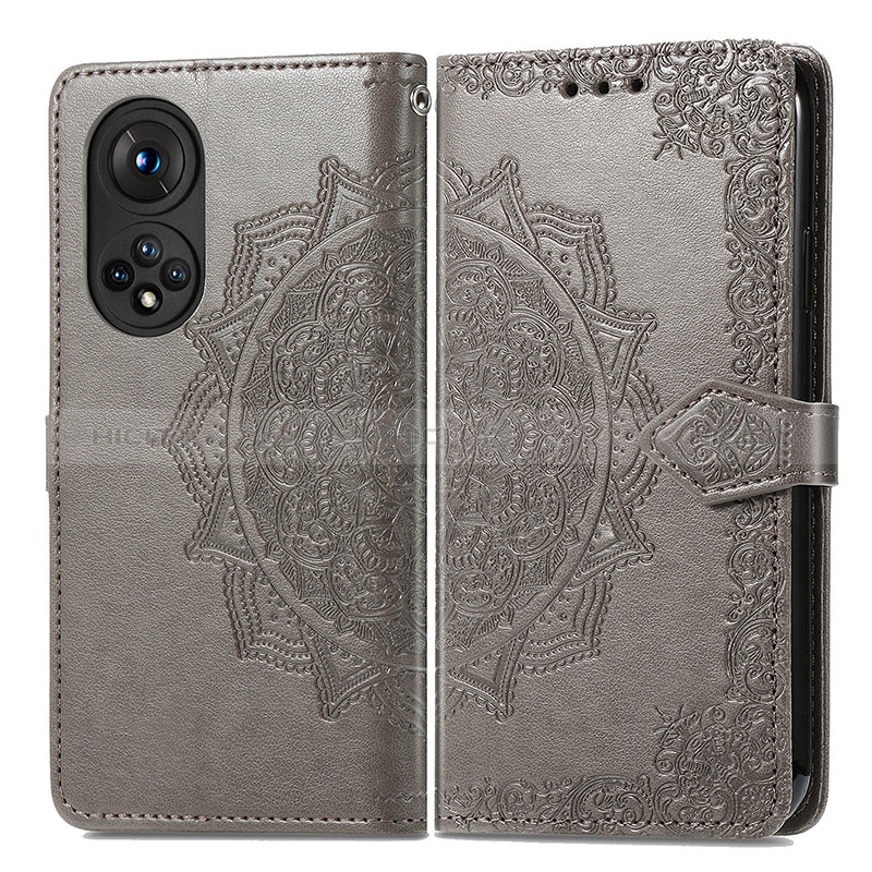 Funda de Cuero Cartera con Soporte Patron de Moda Carcasa para Huawei Nova 9 Pro