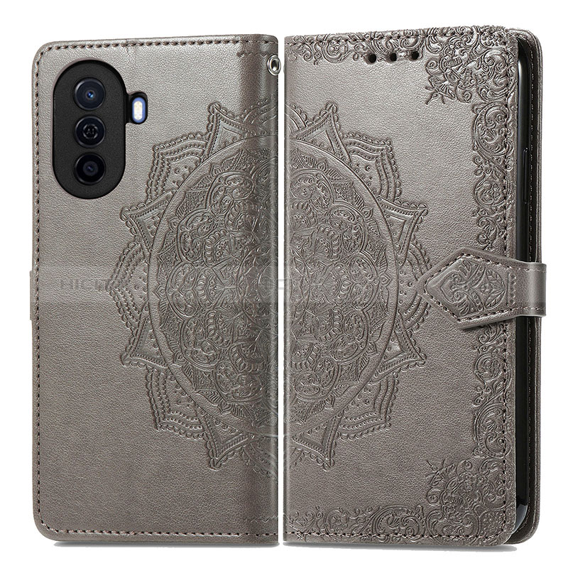 Funda de Cuero Cartera con Soporte Patron de Moda Carcasa para Huawei Nova Y70