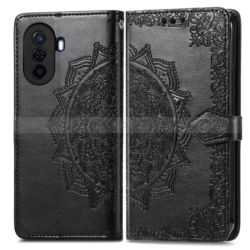 Funda de Cuero Cartera con Soporte Patron de Moda Carcasa para Huawei Nova Y70 Plus