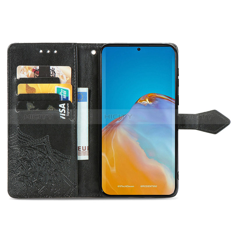 Funda de Cuero Cartera con Soporte Patron de Moda Carcasa para Huawei P50