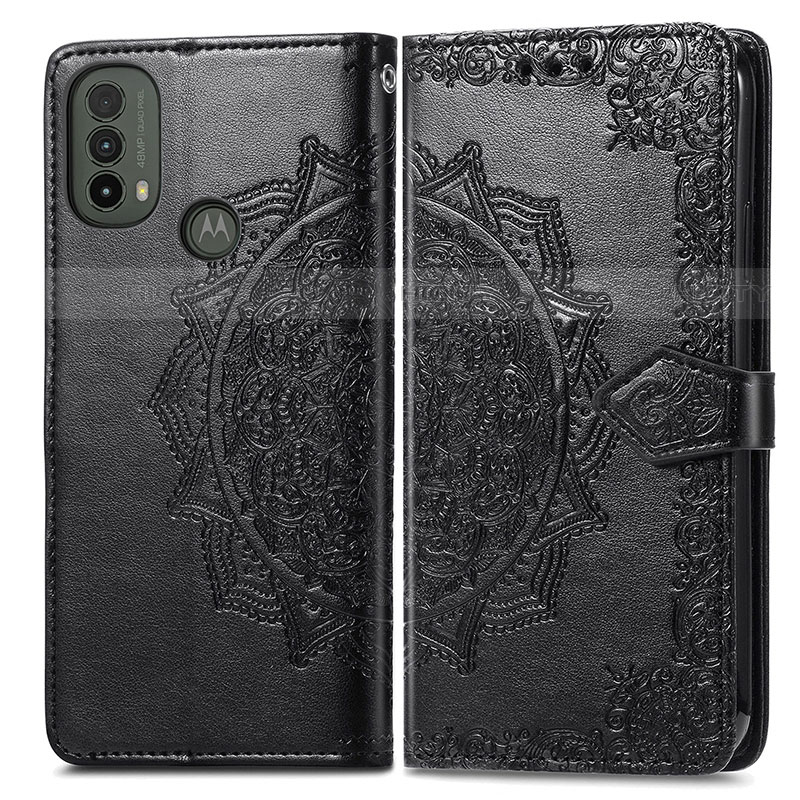 Funda de Cuero Cartera con Soporte Patron de Moda Carcasa para Motorola Moto E20