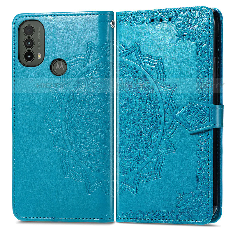 Funda de Cuero Cartera con Soporte Patron de Moda Carcasa para Motorola Moto E40