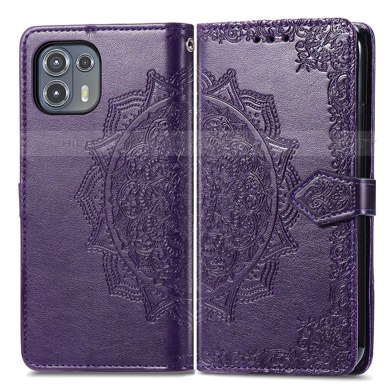 Funda de Cuero Cartera con Soporte Patron de Moda Carcasa para Motorola Moto Edge 20 Lite 5G