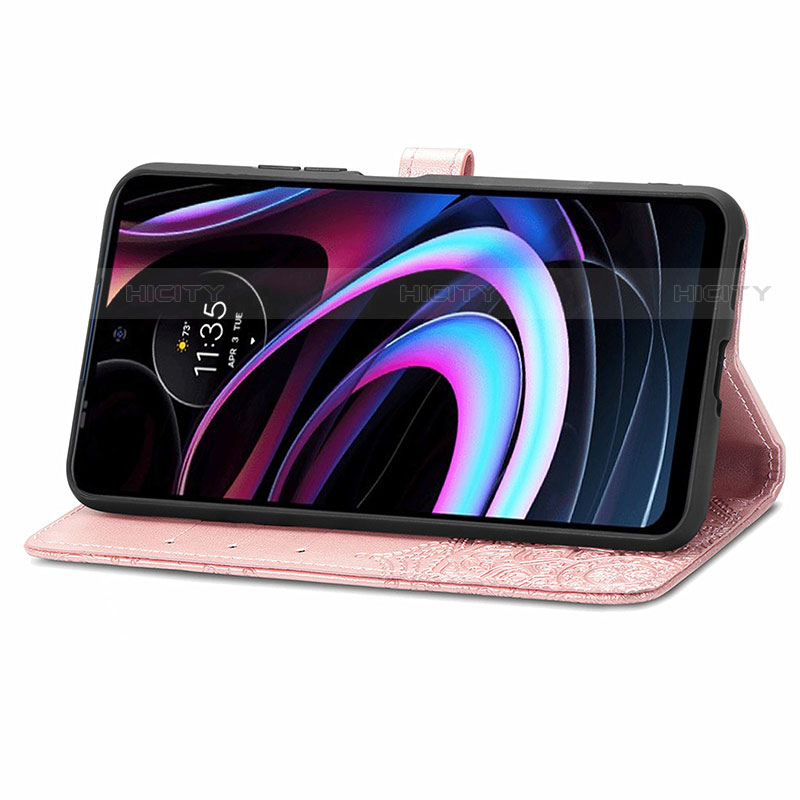 Funda de Cuero Cartera con Soporte Patron de Moda Carcasa para Motorola Moto Edge (2021) 5G