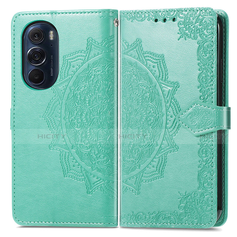 Funda de Cuero Cartera con Soporte Patron de Moda Carcasa para Motorola Moto Edge 30 Pro 5G