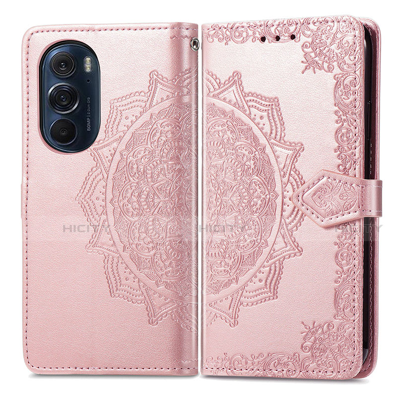 Funda de Cuero Cartera con Soporte Patron de Moda Carcasa para Motorola Moto Edge 30 Pro 5G