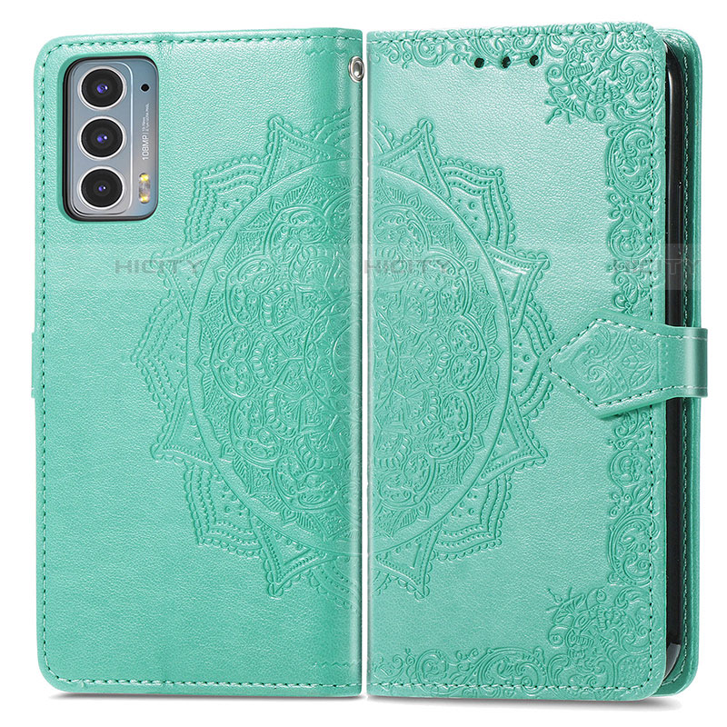 Funda de Cuero Cartera con Soporte Patron de Moda Carcasa para Motorola Moto Edge Lite 5G