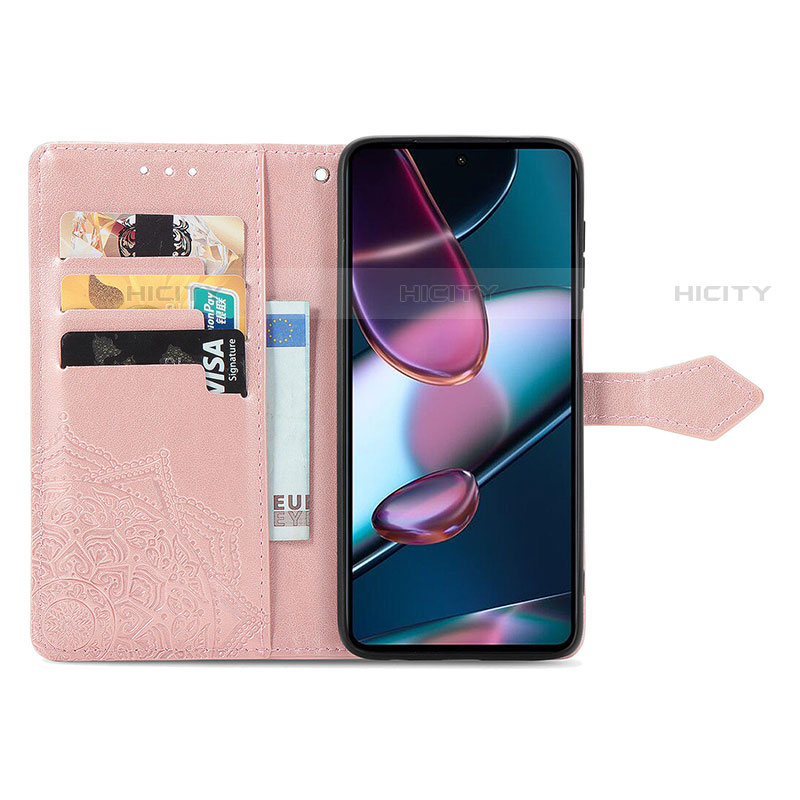 Funda de Cuero Cartera con Soporte Patron de Moda Carcasa para Motorola Moto Edge Plus (2022) 5G