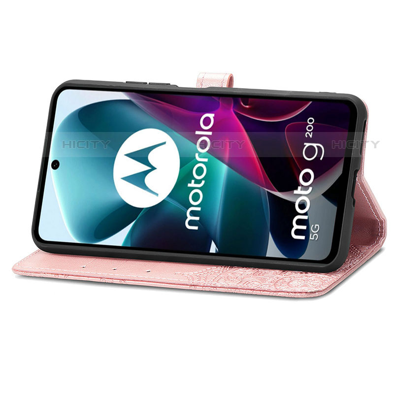 Funda de Cuero Cartera con Soporte Patron de Moda Carcasa para Motorola Moto Edge S30 5G