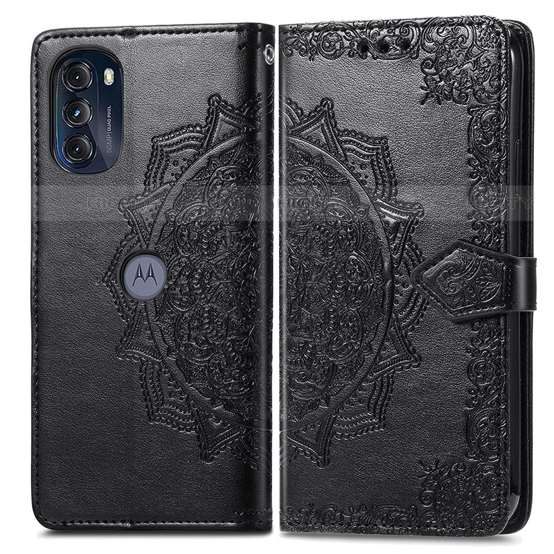 Funda de Cuero Cartera con Soporte Patron de Moda Carcasa para Motorola Moto G 5G (2022)