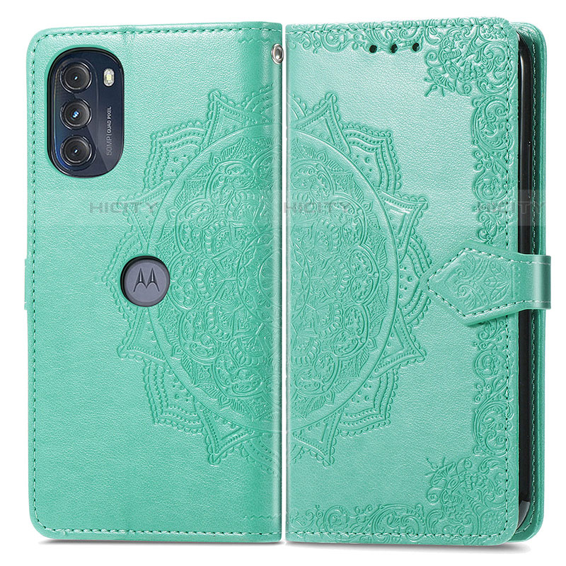 Funda de Cuero Cartera con Soporte Patron de Moda Carcasa para Motorola Moto G 5G (2022)