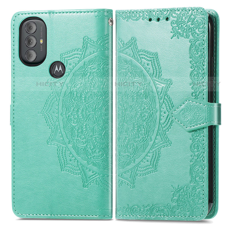 Funda de Cuero Cartera con Soporte Patron de Moda Carcasa para Motorola Moto G Play Gen 2