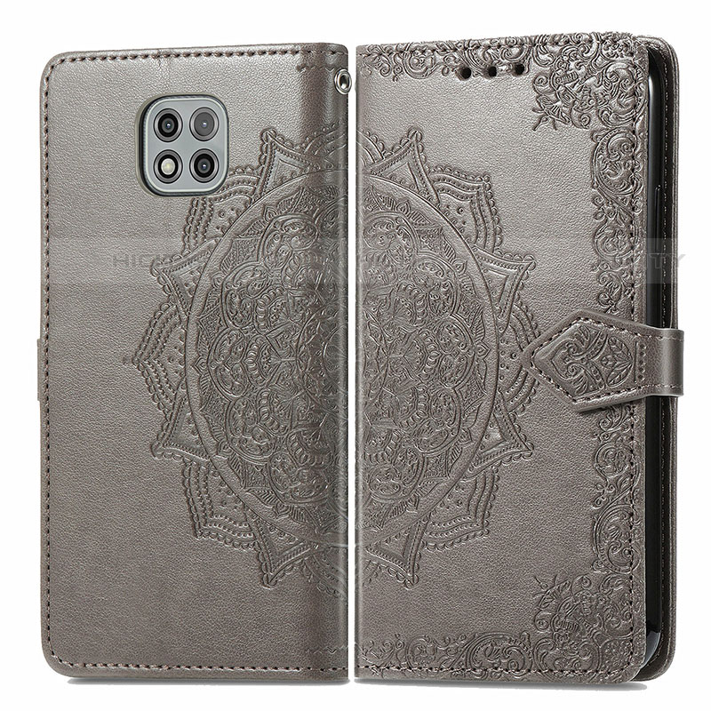 Funda de Cuero Cartera con Soporte Patron de Moda Carcasa para Motorola Moto G Power (2021)