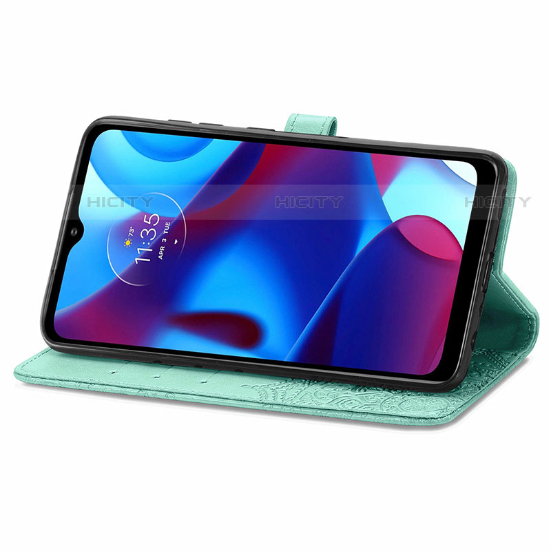 Funda de Cuero Cartera con Soporte Patron de Moda Carcasa para Motorola Moto G Pure