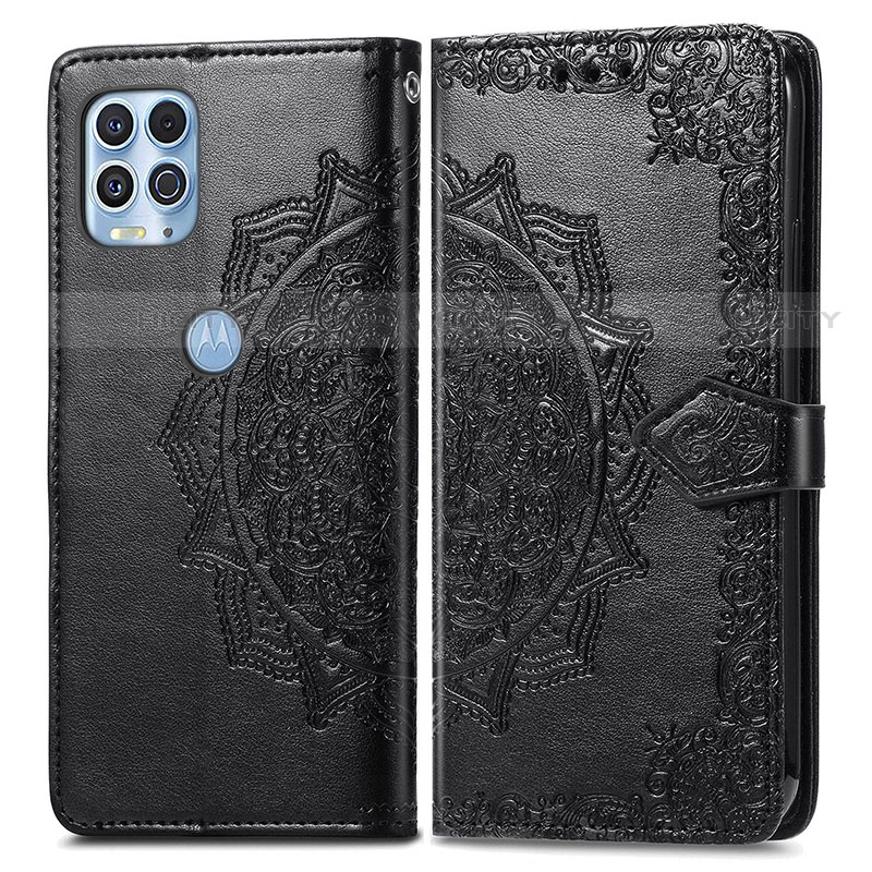 Funda de Cuero Cartera con Soporte Patron de Moda Carcasa para Motorola Moto G100 5G