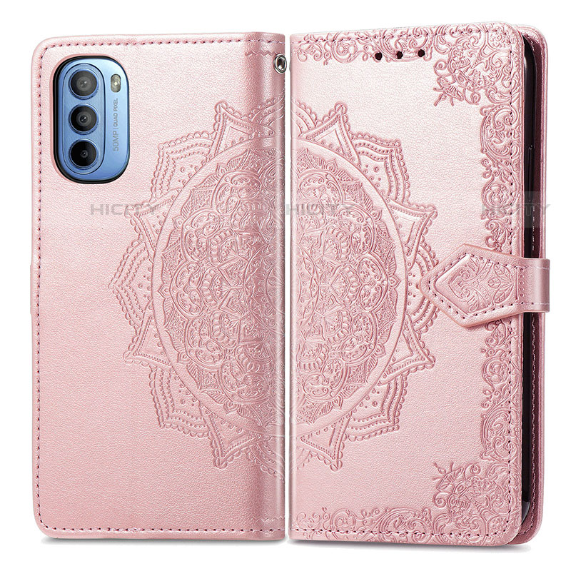 Funda de Cuero Cartera con Soporte Patron de Moda Carcasa para Motorola Moto G31