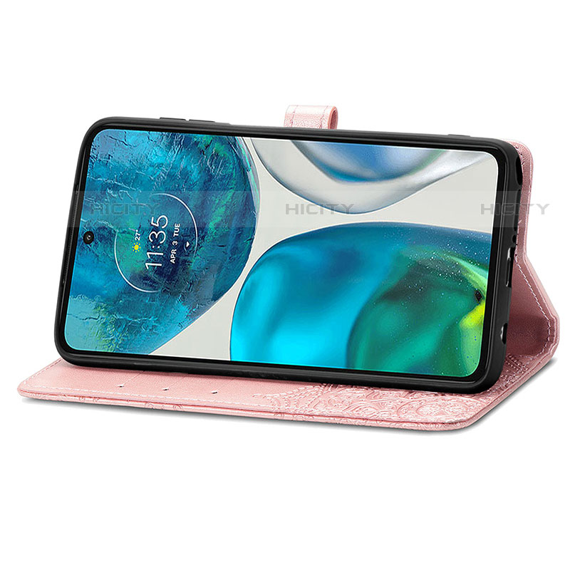 Funda de Cuero Cartera con Soporte Patron de Moda Carcasa para Motorola MOTO G52