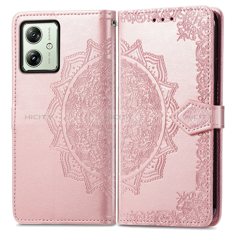 Funda de Cuero Cartera con Soporte Patron de Moda Carcasa para Motorola Moto G54 5G