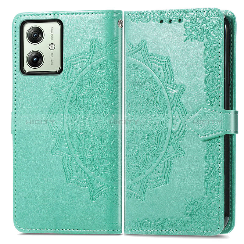 Funda de Cuero Cartera con Soporte Patron de Moda Carcasa para Motorola Moto G54 5G