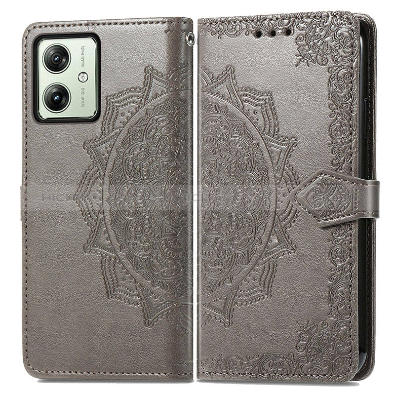 Funda de Cuero Cartera con Soporte Patron de Moda Carcasa para Motorola Moto G54 5G