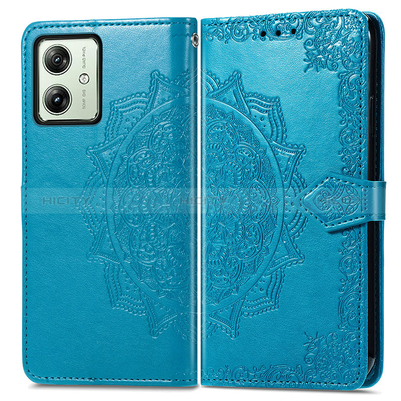 Funda de Cuero Cartera con Soporte Patron de Moda Carcasa para Motorola Moto G54 5G