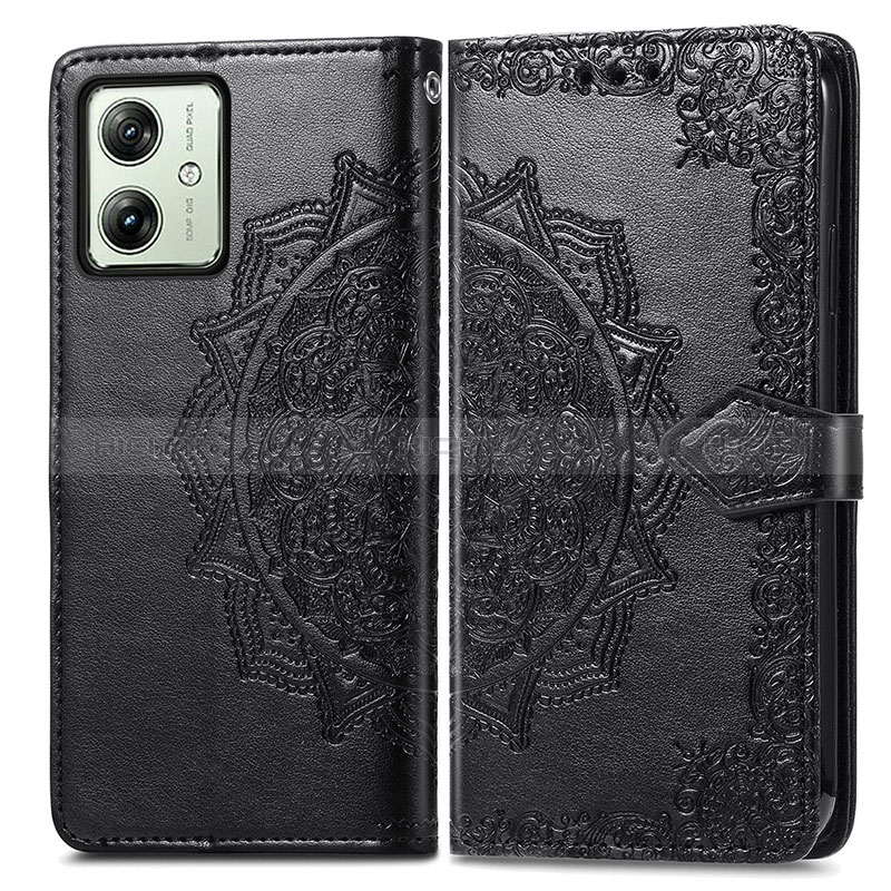 Funda de Cuero Cartera con Soporte Patron de Moda Carcasa para Motorola Moto G54 5G