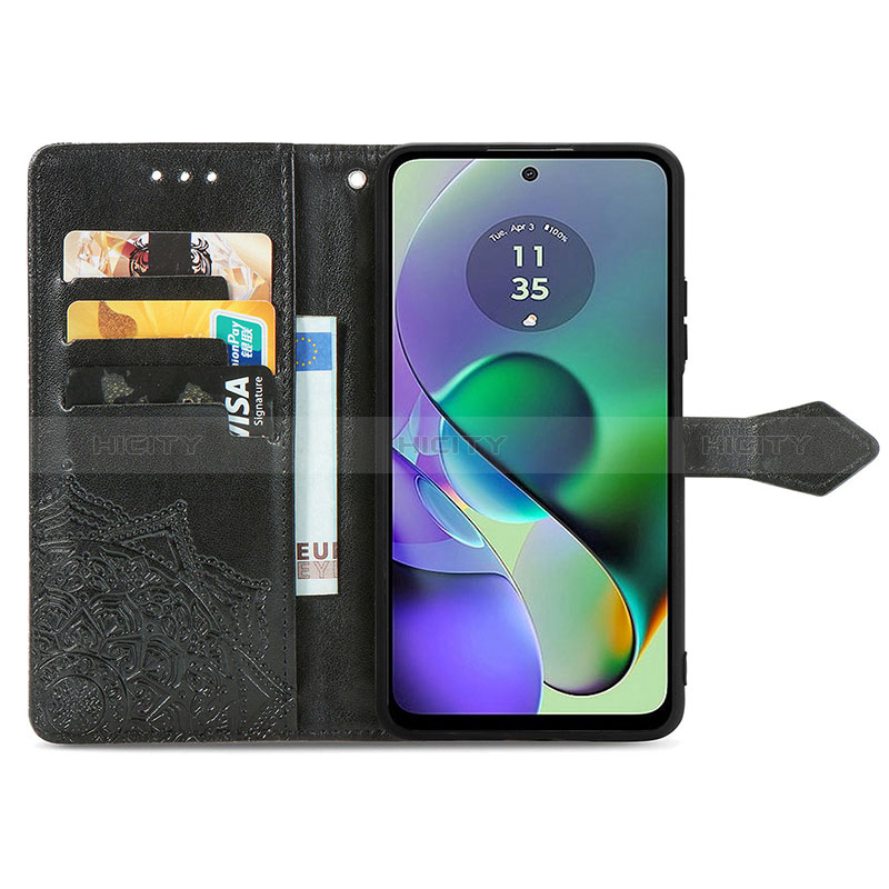 Funda de Cuero Cartera con Soporte Patron de Moda Carcasa para Motorola Moto G54 5G